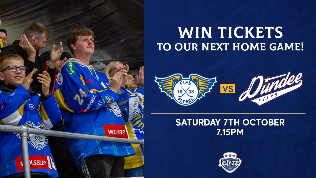 FifeFlyers's tweet photo. WIN a family ticket to this Saturday’s home game vs @DundeeStars AND a family skate pass courtesy of @FifeIceArena!

To win, simply:
✅ favourite this post 
✅ repost
✅ tag three people who should check out this game

Winners announced Friday evening https://t.co/iCqtRzD93p