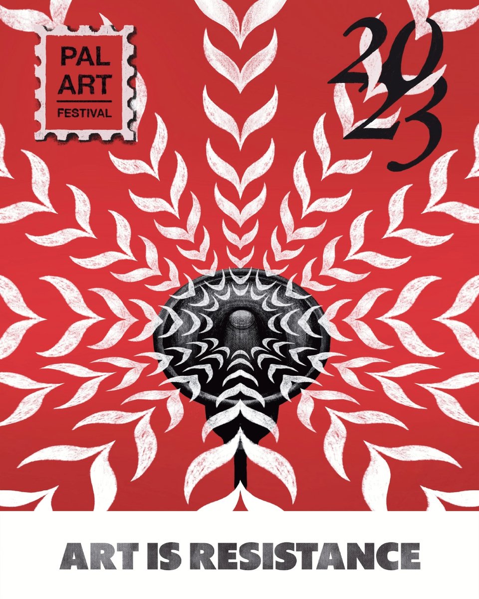 PalArtCol's tweet photo. We are crazy excited to reveal our new festival design for the PalArt Festival 2023 by @ abd26_ and @ hassnathebeast. Available in English and Arabic, in poster or postcard format.
Get your ticket from the link in our bio ⬆️
#palestinianart #palartfestival #resistance #Palestine https://t.co/7lqyagI17b
