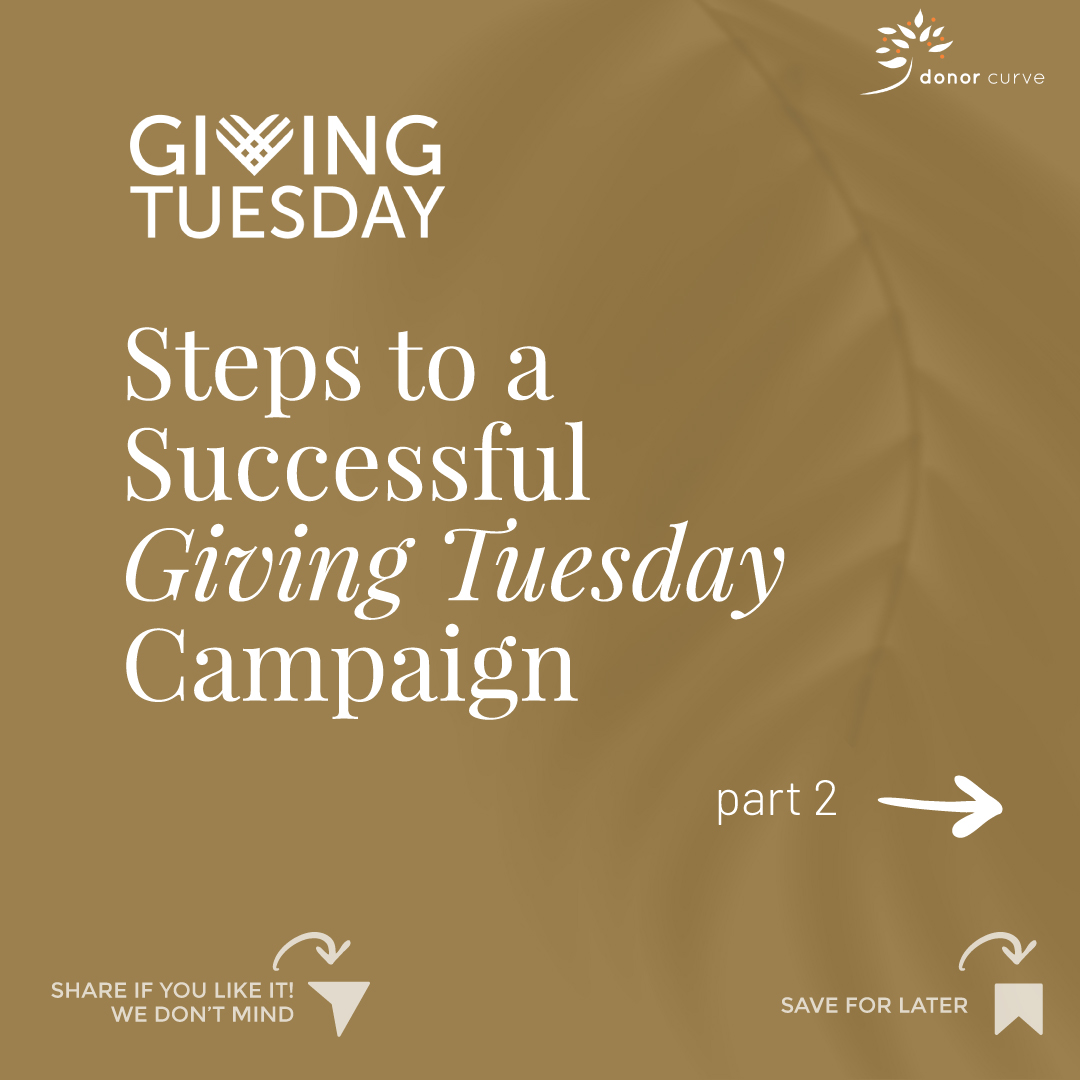 DonorCurve's tweet photo. As promised, here are three more game-changing strategies for #GivingTuesday! 💾 SAVE FOR LATER  Want more? DM us now for your FREE #GivingTuesday guide! #givingtuesday #givingtuesdaytips  

- - - Ready to take your #nonprofit journey to the next level? DM us to get started! https://t.co/xh6IJJIcXw