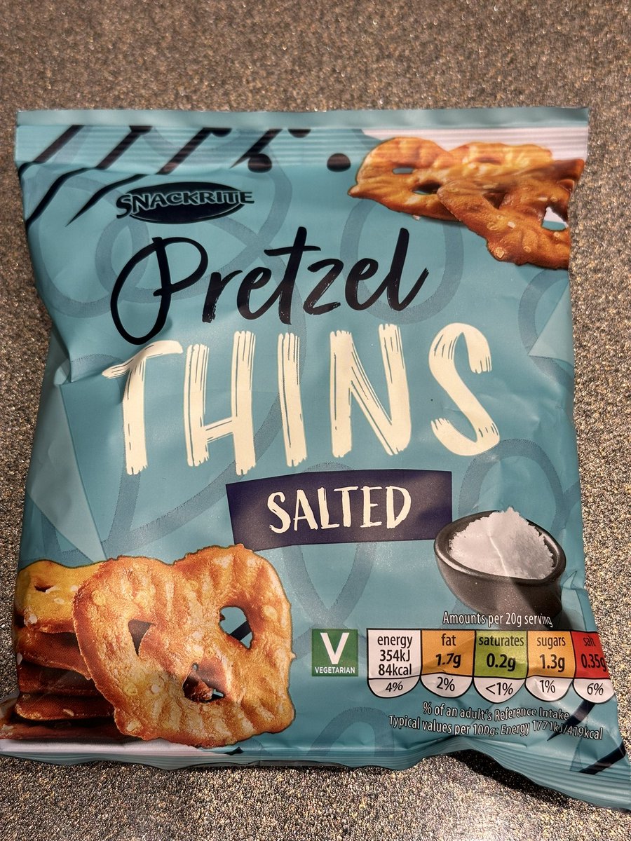 Dear <a href="/AldiUK/">Aldi Stores UK</a> help!

When will your pretzel thins  be making a return to the stores?

Life isn’t the same without the honey mustard ones!   We only have the blue ones left and our house has gone into cold turkey!

None in stock anywhere!  🥲

#firstworldproblems