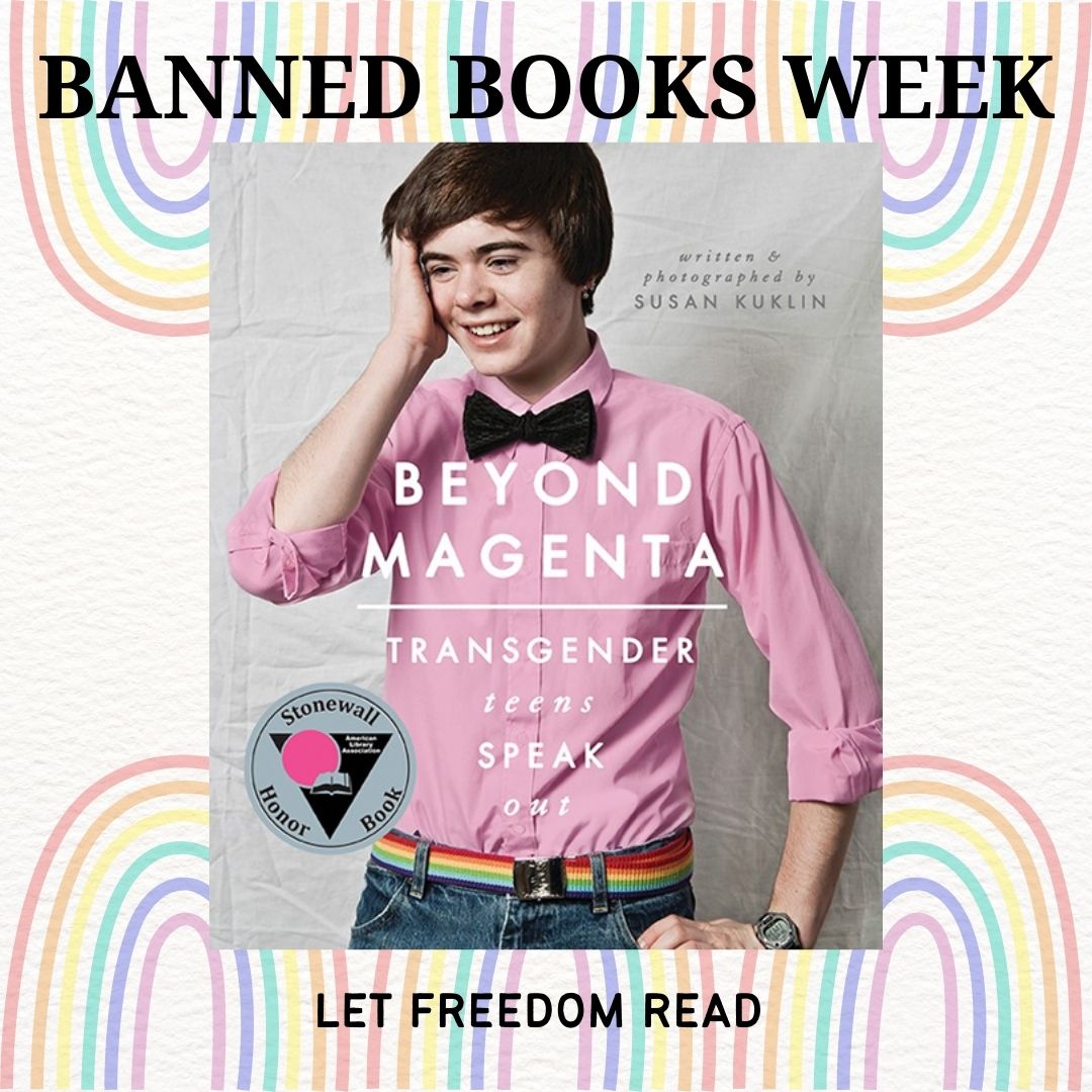 Beyond Magenta by Susan Kuklin is a non-fiction book that interviews six genderqueer young adults, describing their sense of identity before, during, and after transitioning. This book is best suitable for middle school students and up.