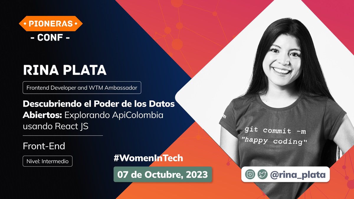 El hilo de Speakers para Oct. 7 que sabíamos que necesitabas. 

#PionerasConf2023

¡Adquiere tu ticket! ¡No te pierdas esta maravillosa experiencia! 👇🏼

eventbrite.com/e/pionerasconf…