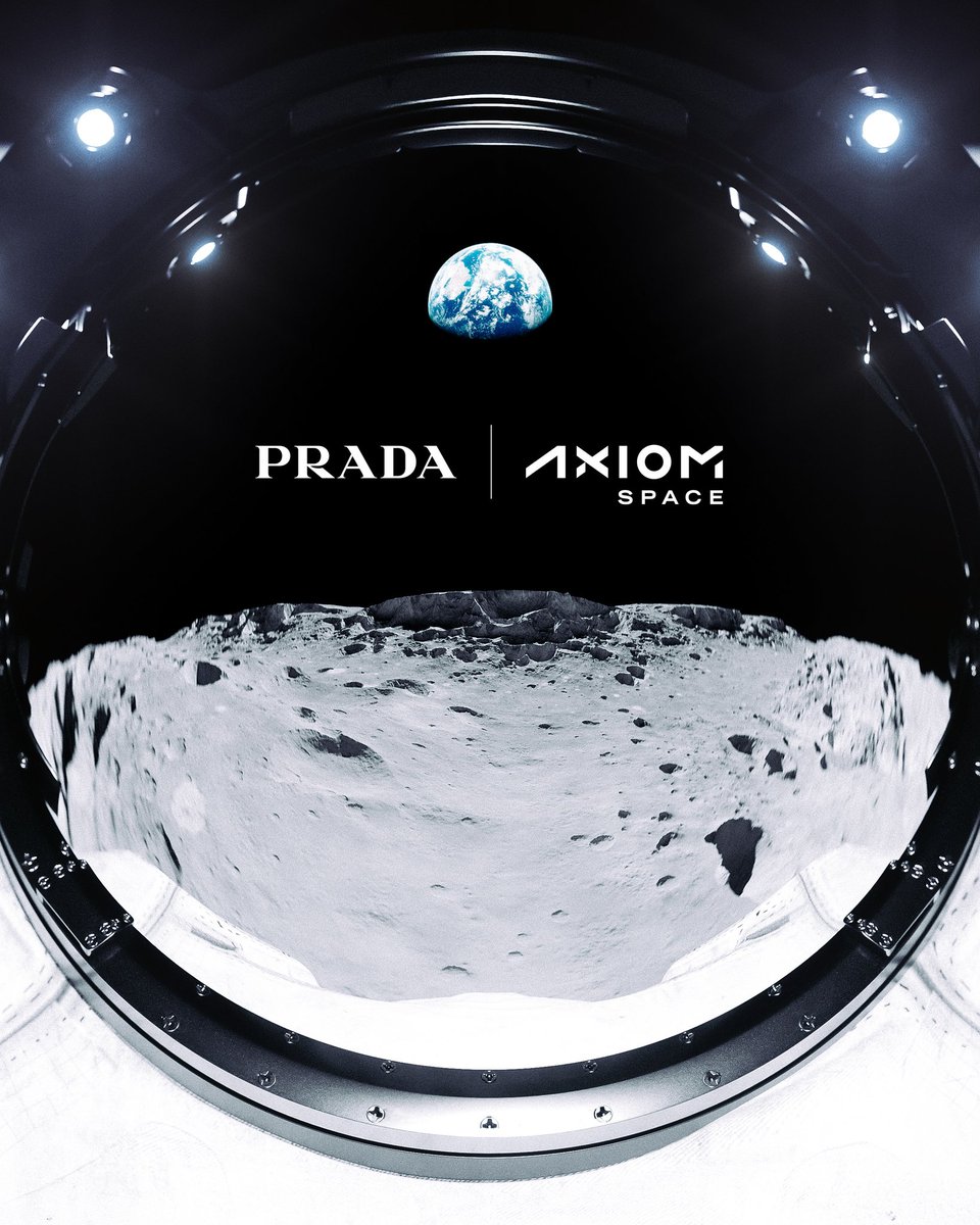 KristinFisher's tweet photo. Space!  But make it fashion

Prada is teaming up with @Axiom_Space to design NASA's lunar spacesuits for the Artemis III mission, the first time the agency's astronauts will set foot on the moon since the Apollo program. 

https://t.co/Odte6dzzAj https://t.co/swI4v7sXco