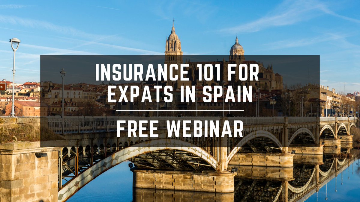 Hola! I'm running a free webinar all about how insurance works in Spain. Health, home, life, pet, car, etc. We’ll cover all the common insurance types. Info 👇🏽 🗓️ When: 11 October at 5 pm CEST 💻 On Zoom 💰 Free 🔥 Register: spainrevealed.com/webinar