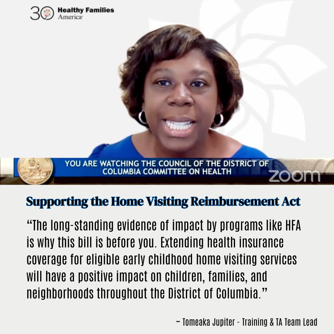 Healthy Families America (@hfaatpca) on Twitter photo Elevating Voices for Families!
Today, our own Tomeaka Jupiter testified before <a href="/councilofDC/">Council of DC</a> in support of the Home Visiting Reimbursement Act of 2023, advocating for expanding health insurance to cover programs like Healthy Families America. #HomeVisitingWorks Elevating Voices for Families!
Today, our own Tomeaka Jupiter testified before <a href="/councilofDC/">Council of DC</a> in support of the Home Visiting Reimbursement Act of 2023, advocating for expanding health insurance to cover programs like Healthy Families America. #HomeVisitingWorks