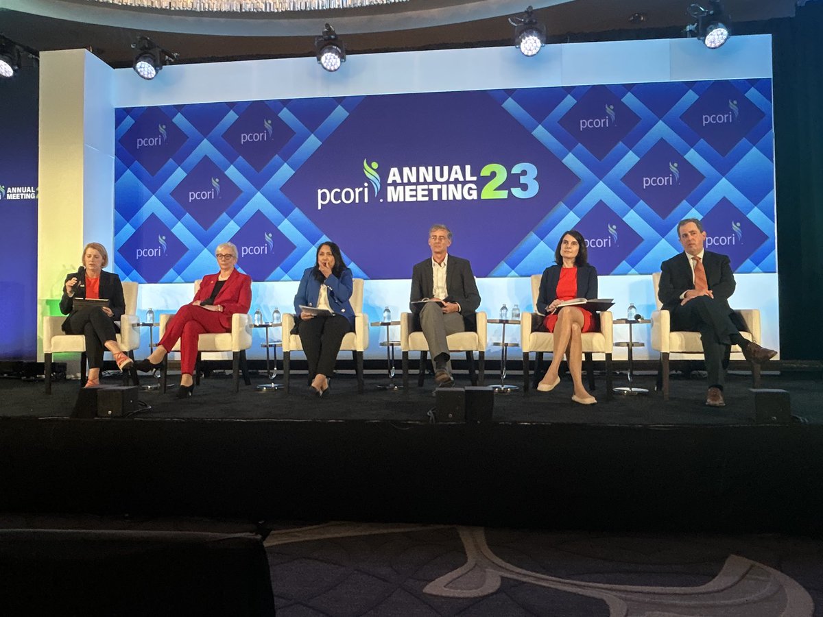 Listen in to the Powered by PCORnet #PCORI23 plenary as our panelists discuss how @PCORnetwork is poised to continue supporting national-scale research, with a focus on patient-centered #CER, to speed evidence generation.

Rowena Dolor, M.D., MHS
Mariell Jessup, M.D.
Hilary…