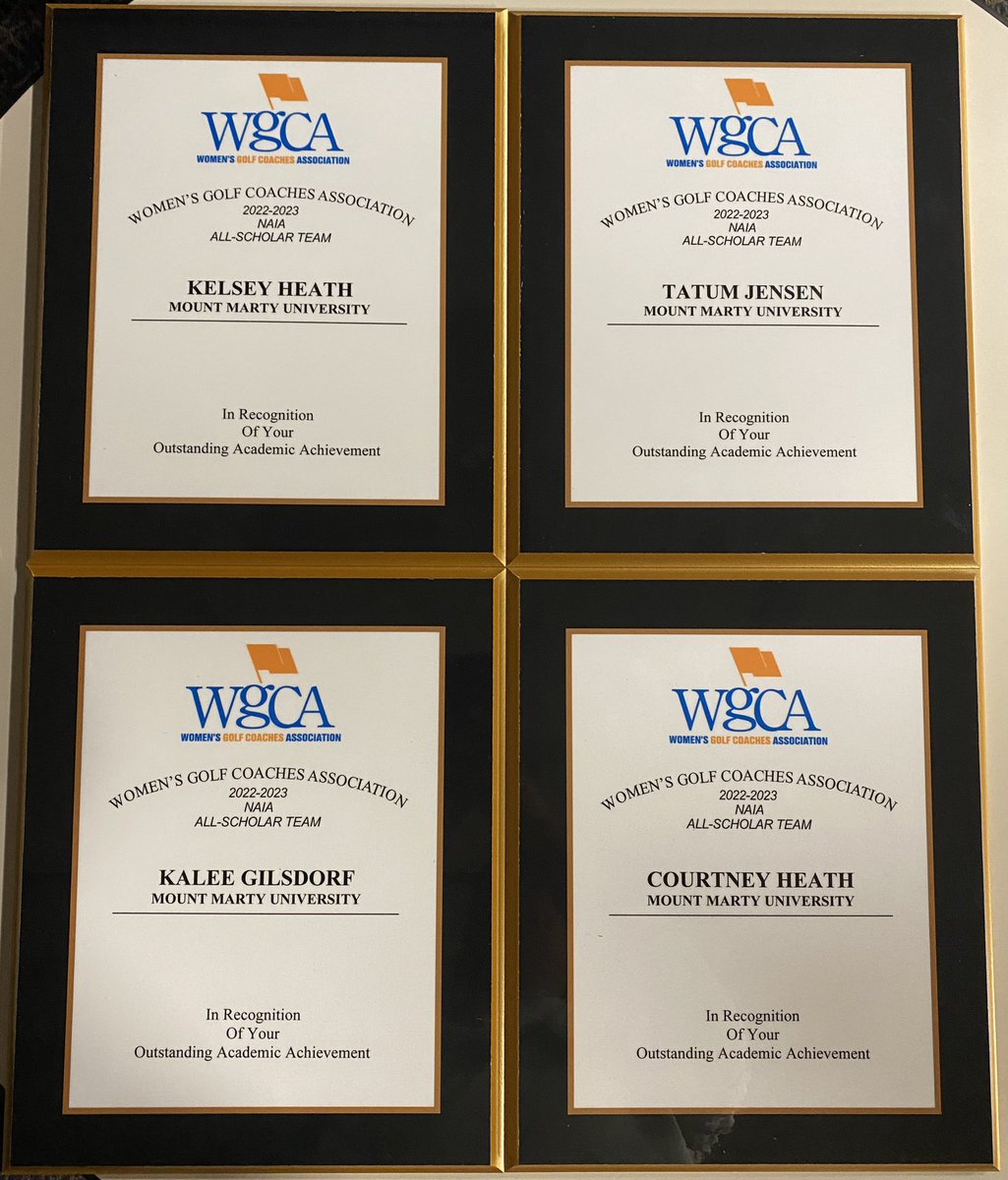 From the “Better late than never files” congrats to Courtney, Kelsey, Tatum, and Kalee on being named to the 2022-23 WGCA NAIA All-Scholar team!