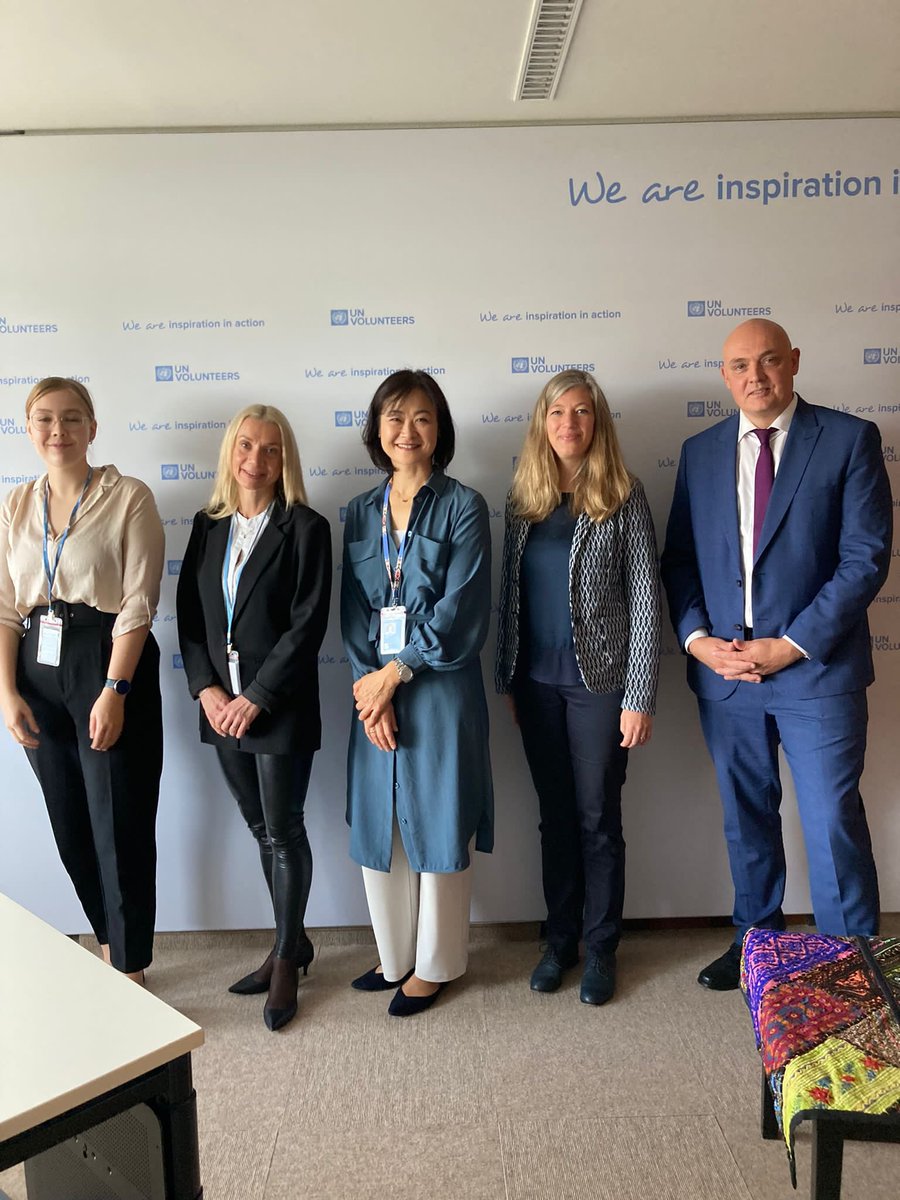 Great meeting w/ <a href="/titta_maja/">Titta Maja-Luoto</a>, Director General for Development Policy <a href="/Ulkoministerio/">MFA Finland 🇫🇮</a> 🇫🇮!
 
Herself as a UN Volunteer in Lao PDR, we talked about value of <a href="/UNVolunteers/">UN Volunteers</a>  assignments and future collaboration between UNV and #Finland, our partner of almost 50 years!