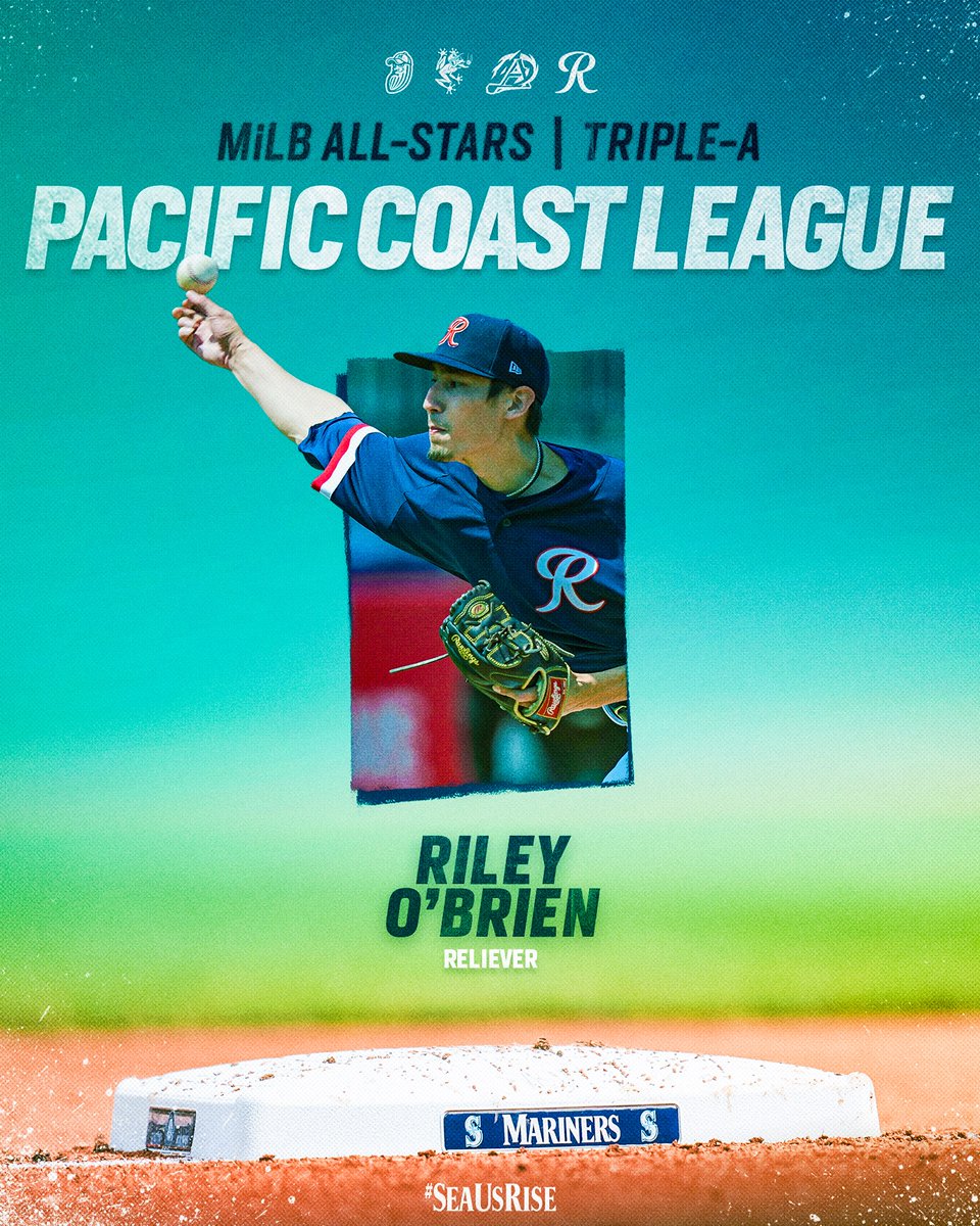 Congratulations to <a href="/RileyyOBrienn/">Riley O'Brien</a> on being selected to this year’s Triple-A All-Star Squad! ⭐ #SeaUsRise