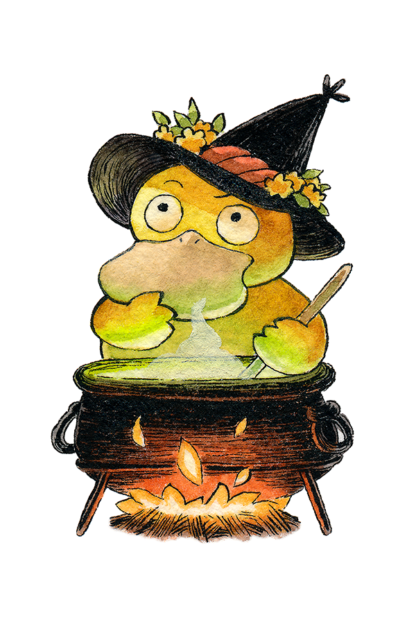 I wonder what this Witchy Psyduck is cooking up? ✨