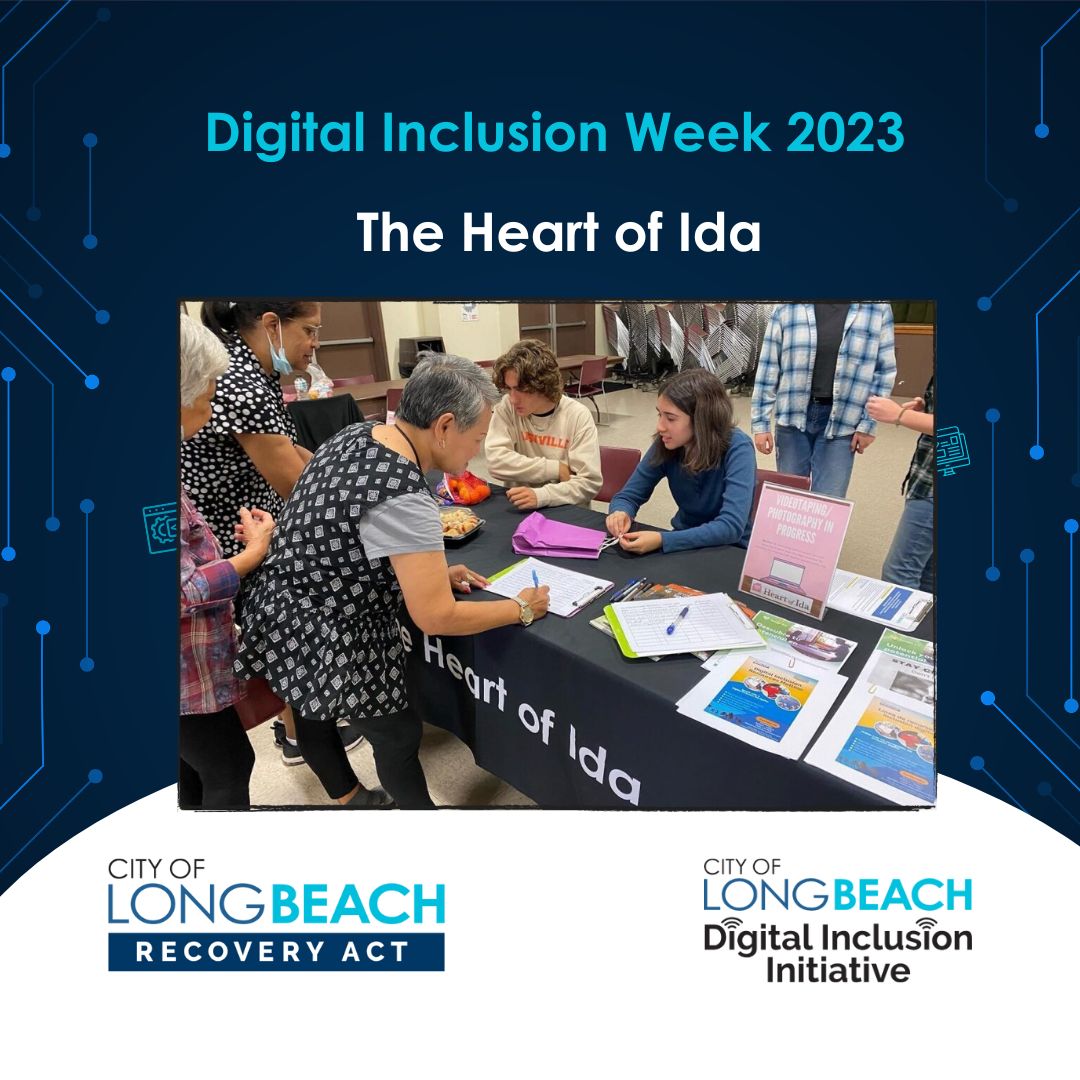 LongBeachCity's tweet photo. Community Partner Spotlight! Thank you @TheHeartofIda for being instrumental in helping #LongBeach older adults confidently navigate the new digital world & empowering them to stay connected. π³ https://t.co/ezy8RtyoDl
#DIW2023 #LBRecovers #LBDigitalInclusion #digitalequityNOW https://t.co/m3xLzbVCuB