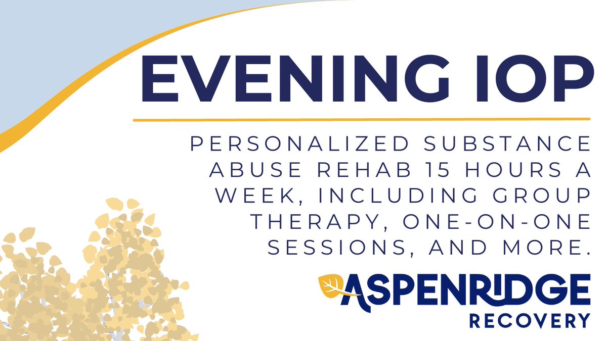 AspenRidgeRec's tweet photo. Discover freedom from substance abuse with Aspen Ridge's Intensive Outpatient Evening Program. With 15 hours of weekly support, including group therapy, one-on-one sessions, and more. Join us on the path to recovery, and embrace a healthier future. 

#Rehab #Drug #SubstanceAbuse https://t.co/KWtv6WeHT8