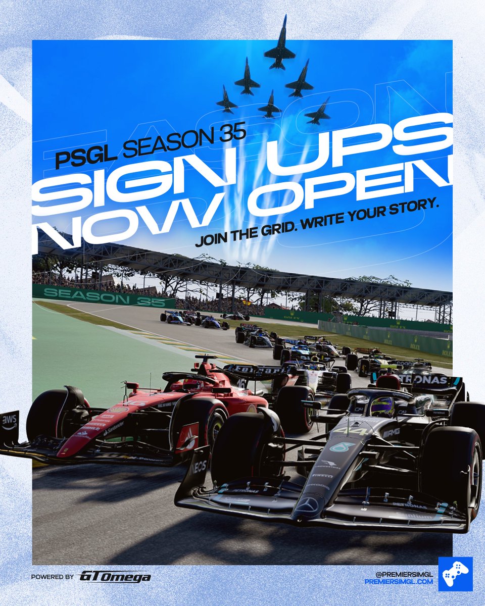 PremierSimGL's tweet image. Sign ups for S35 are OPEN 🚨

Drivers who raced in S34 can now sign up for the new season 

NEW drivers can sign up from tomorrow! 

Join our discord today ⬇️ 

discord.gg/r82ufgRF

#PSGLS35