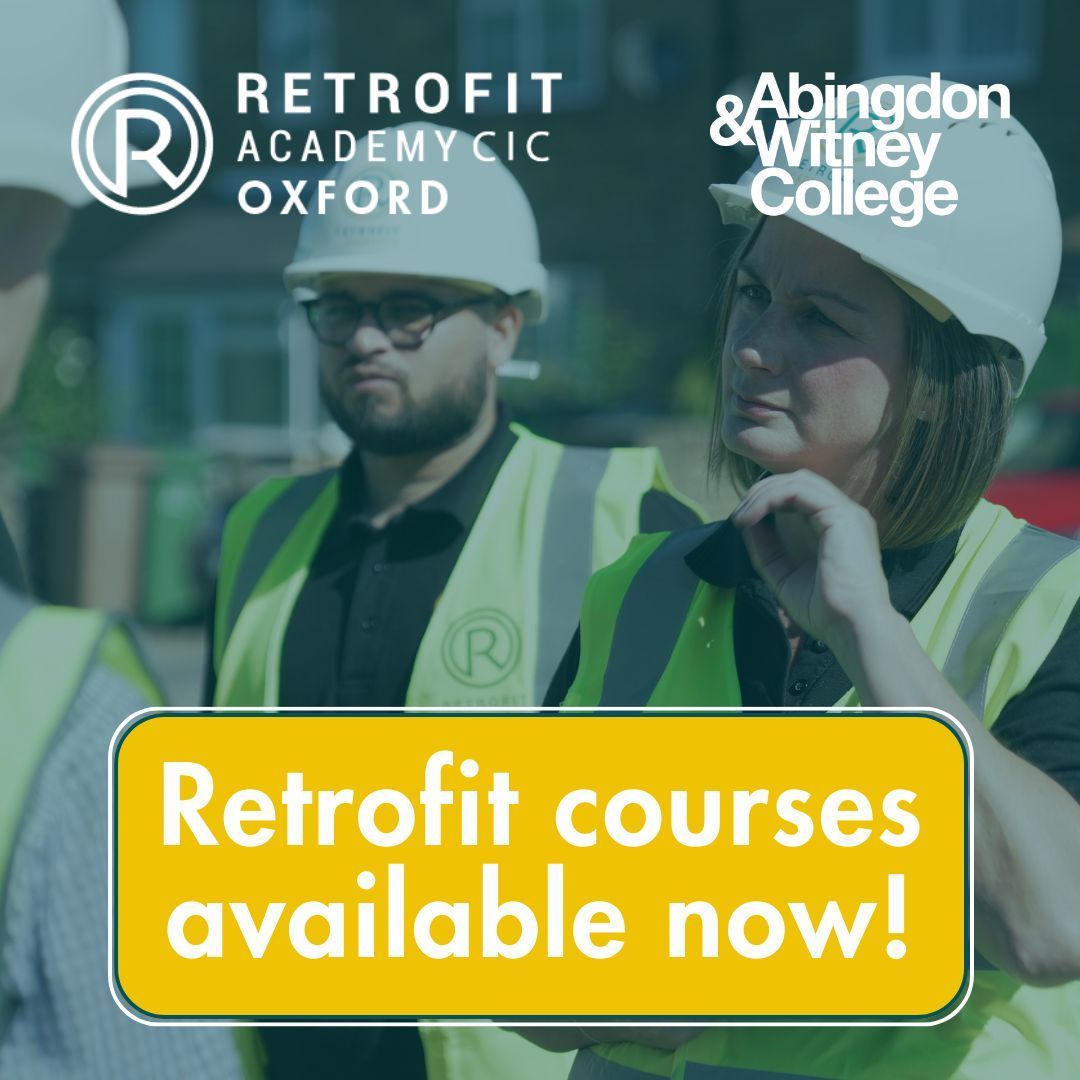 Abingdon & Witney College are delighted to announce we are an official @retrofitacademy  Training Partner! You can be a part of the solution to upgrade and improve millions of homes, making them more energy-efficient through retrofitting!

#Retrofit #Qualifications #PAS2035