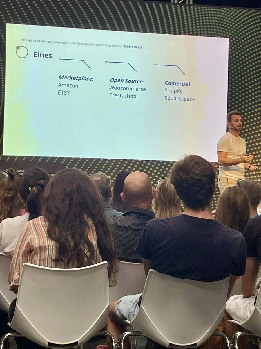 DaniMCasas's tweet photo. Atrévete a crear tu ecommerce.  Keynote de 30 min en  @bizbarcelona @barcelonactiva gracias! https://t.co/TEsQihbzqR