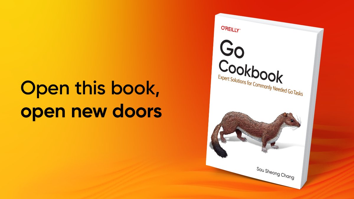 Get our newest book, Go Cookbook -- This practical guide provides recipes to help you unravel common problems and perform useful tasks when working with Go. oreil.ly/ULtBy