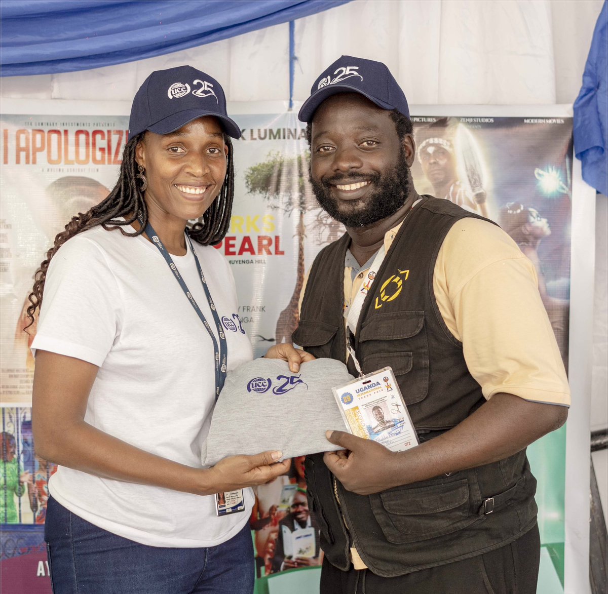 The president <a href="/UFN_Ug/">UGANDA FILM NETWORK</a> <a href="/RhonnieNkalubo/">Rhonnie Nkalubo</a> fully represented at the Uganda manufacturers trade show. Courtesy of <a href="/PSF_Uganda/">Private Sector Foundation Uganda</a> <a href="/UCC_Official/">UCC</a> <a href="/UCC_ED/">Hon. Nyombi Thembo</a> <a href="/NCFUganda/">National Culture Forum</a> <a href="/Mglsd_UG/">Ministry of Gender, Labour and Social Development</a> <a href="/UgandaMOFA/">Foreign Affairs UG</a>