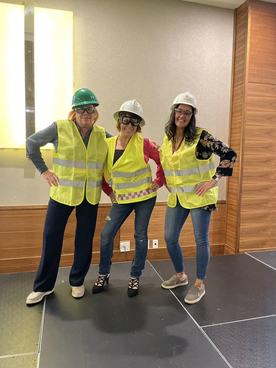 Our amazing board members doing the safety dance to get us back on track after break. #aehsapdc2023 #aehsa