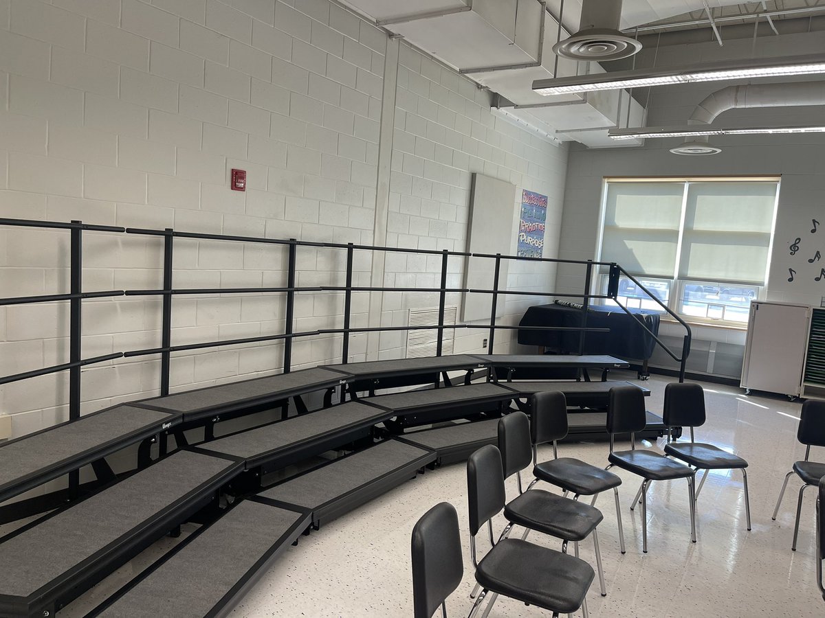 Beautiful new risers at LBMS! 😍