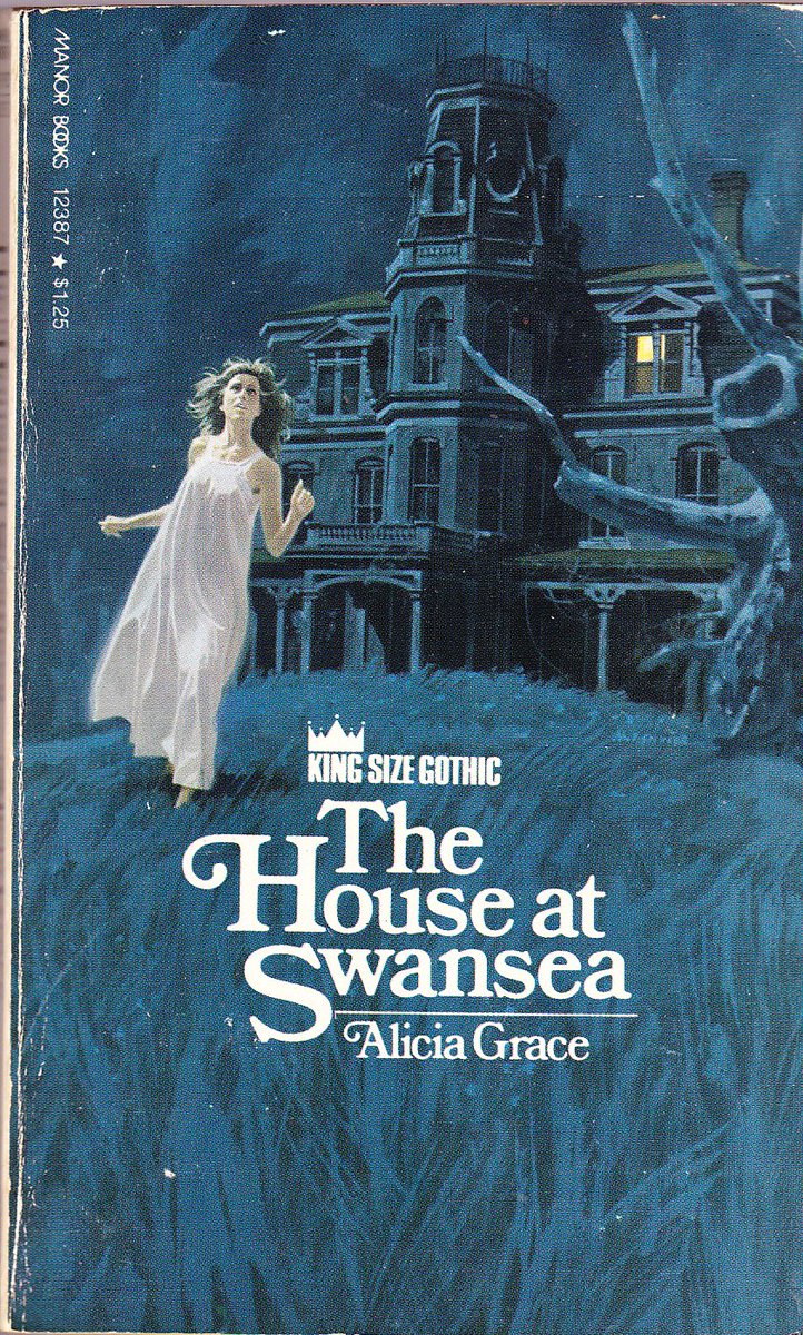 Time once again for my occasional series "Women with great hair fleeing gothic houses!"

You can find these anywhere you know...