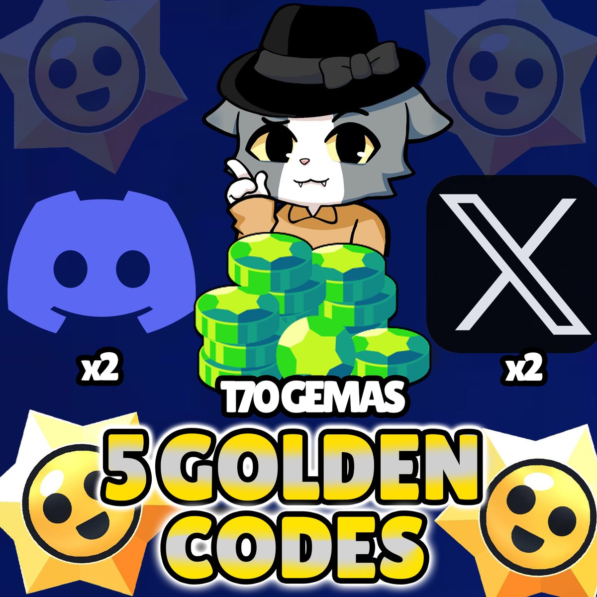 FGamefer's tweet photo. SORTEO x4
Links con 170 GEMAS + La posibilidad de ticket de oro (podrás pedir lo que quieras dentro del juego)🤯
Requisitos:
✅Sígueme @FGamefer 
✅ Like ❤️y RT🔁
✅Únete al Discord https://t.co/dYkvv4asGe
Ganadores el 17 de Octubre
#ShootingStarrDrops #BrawlStars https://t.co/mjo2yk2jJx