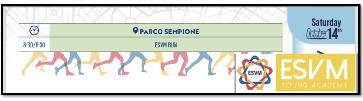 Physical activity is crucial for vascular health. We repeat it every day to our patients. At the 2023 ESVM congress, you can lead the way. Join the ESVM Young Academy on Saturday 14 for a morning run 🏃🏻‍♀️🏃🏽‍♂️ #ParcoSempione #Milan @ESVM_