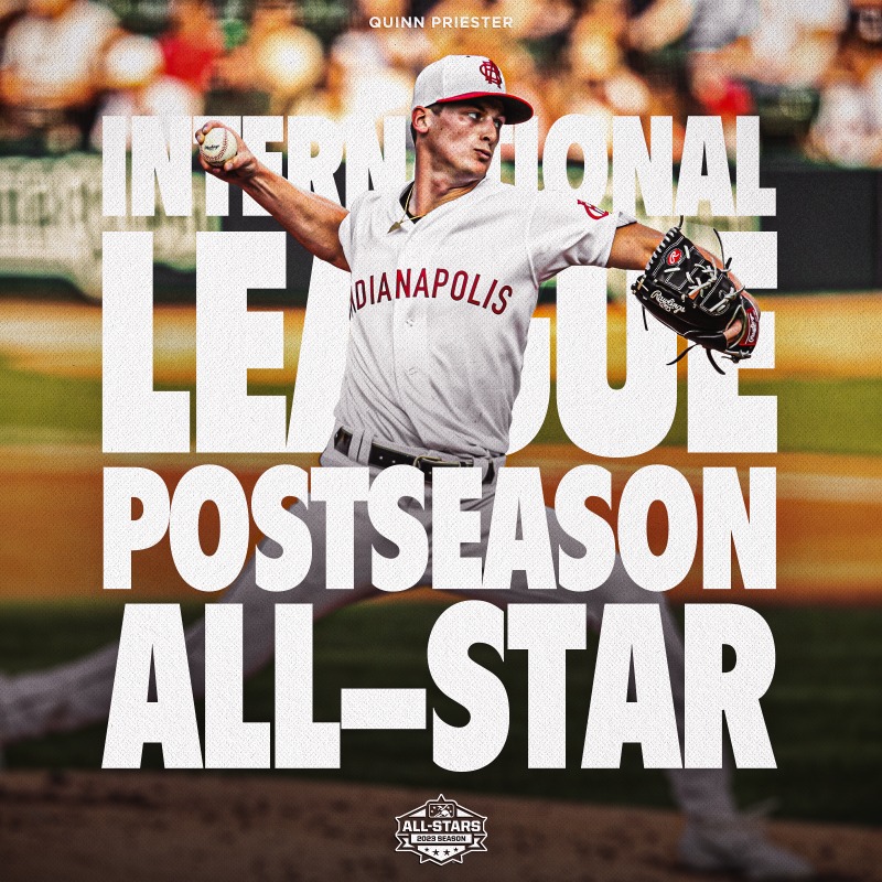 indyindians's tweet photo. Quinn never quit. 😤

@QuinnPriester is an International League postseason All-Star.
