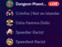 hoshihoku69's tweet photo. Good Morning Twitter.  For today's #TraumaWithHoshi we have just the casual nicknames in Discord.  I will always be the Speediest Racist.  There is no context except Bloons.  #vtubers #discordscreenshots #bloons https://t.co/08z6o5RHyp