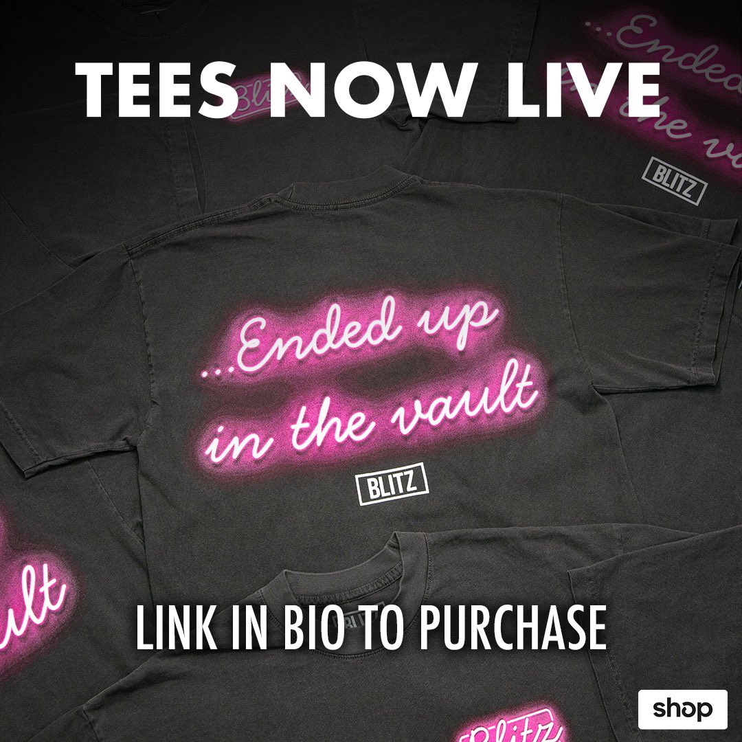 ProjectBlitz's tweet image. Our tees are now live! If you purchase a tee, you are GUARANTEED a random item in the second photo for 50% OFF! Don’t sleep on it sizes S and 2XL are already sold out ⚡️

go.shop.app/e/blitztee