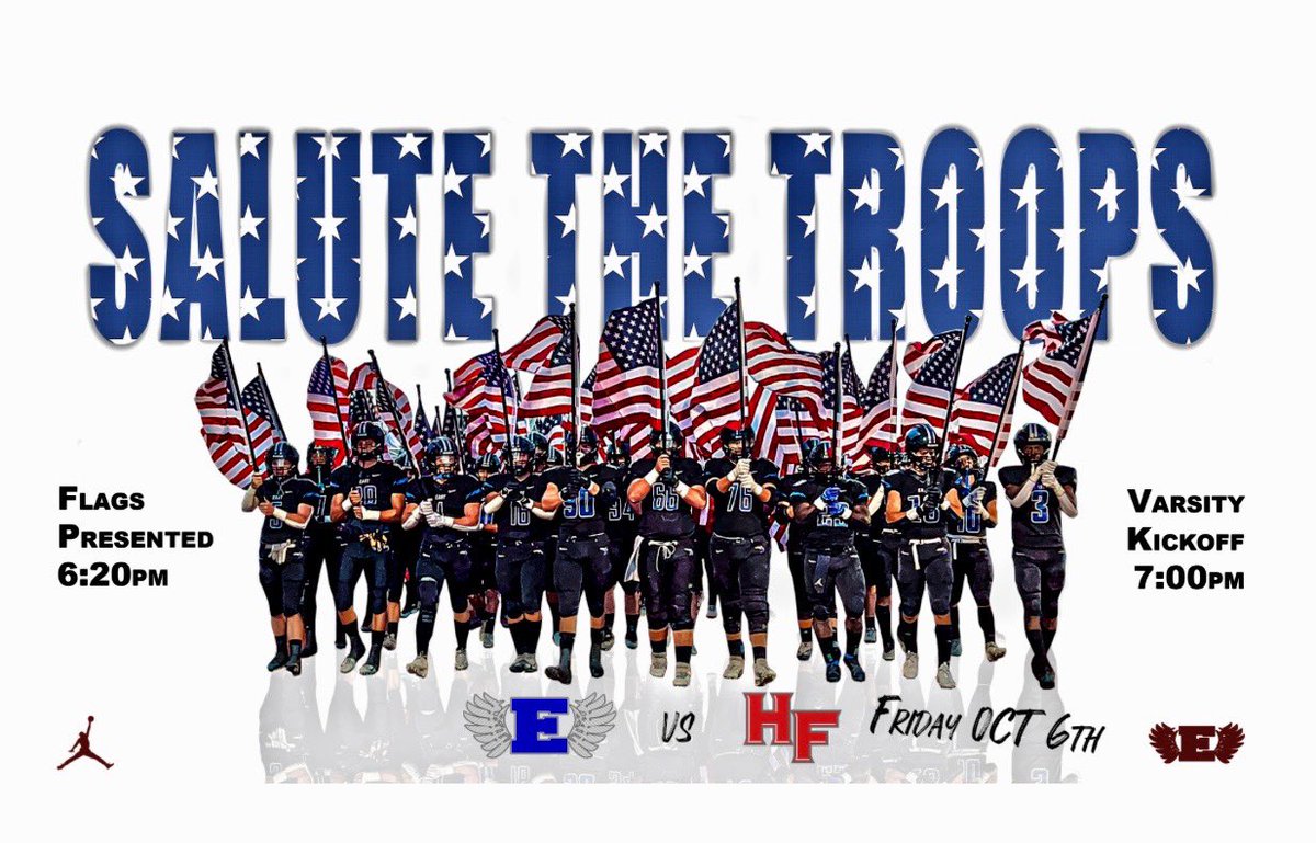 LWEStudentSec's tweet image. THE FLAGS WILL BE PRESENTED AT 6:20PM AND THE GAME WILL START AT 7:00PM!!! WEAR RED, WHITE, AND BLUE!!🇺🇸🇺🇸