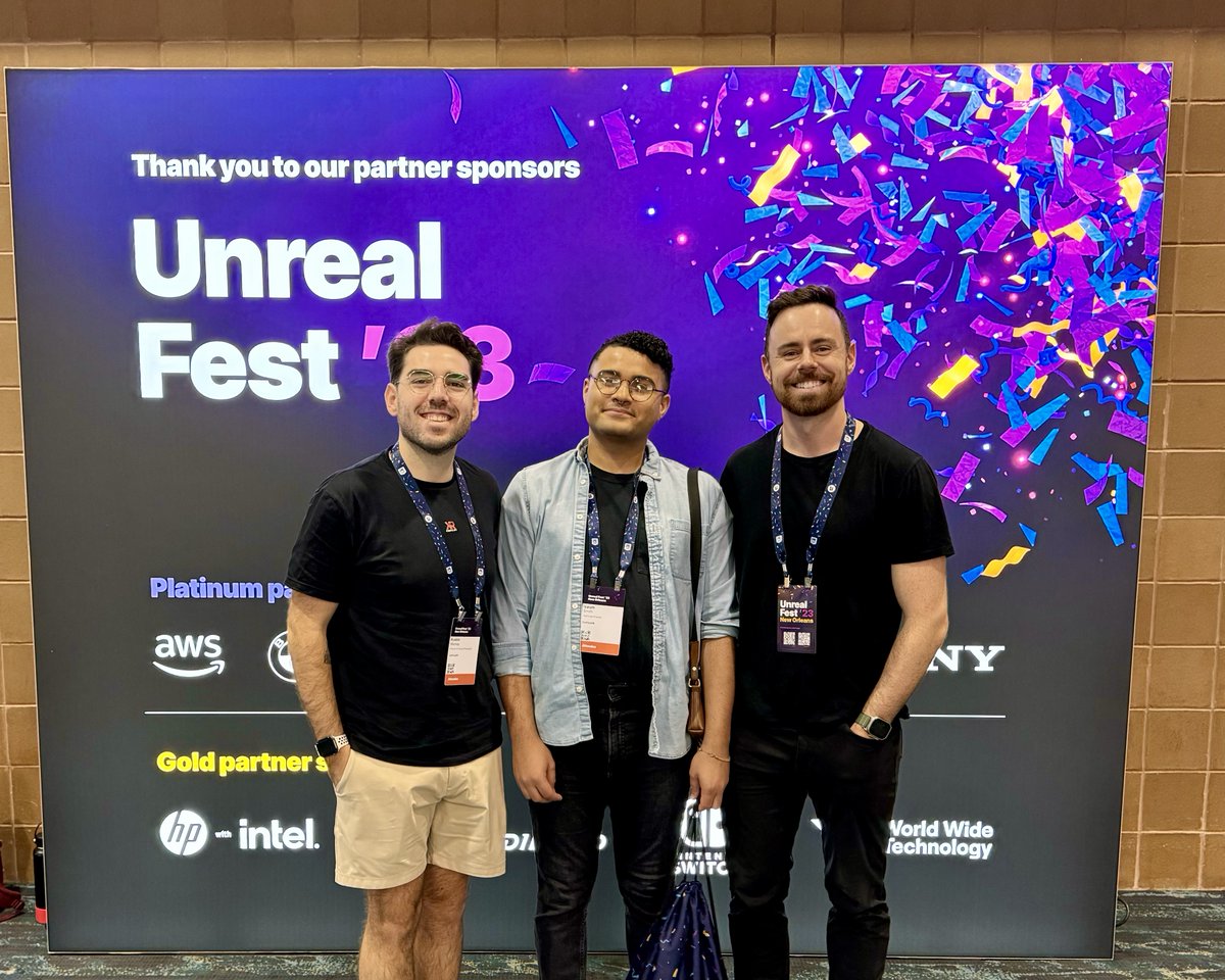 copilotxr's tweet photo. Second day of #UnrealFest2023 and we are definitely enjoying ourselves! What is your favourite part so far?

@EpicGames #UnrealFest https://t.co/ToF3ZD8gmm