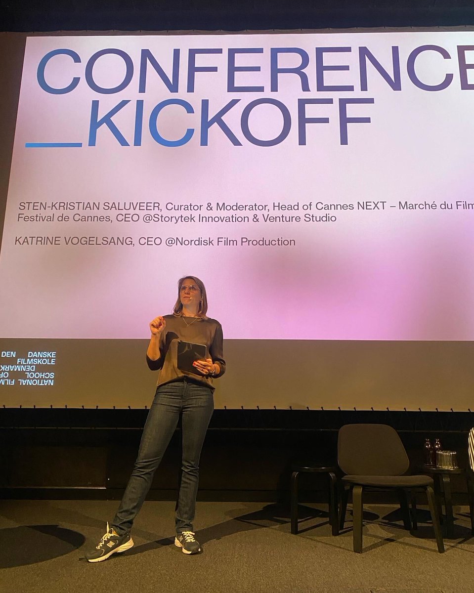 PICTURE THIS_23 kicked off and it’s mindblowing! Building worlds and experiences with Disney, challenging Werner Herzog, AI academy &amp; more in the programme today. Our co-founder Maria Tanjala also had the pleasure to present the session ‘Reinventing Film Financing’.