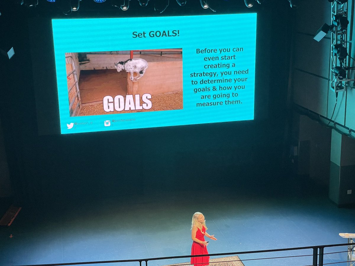 jasonpclay's tweet image. Watching @JWatson_Wx talk about social media at  #AgentsOfChange. Can’t agree more about setting measurable attainable goals