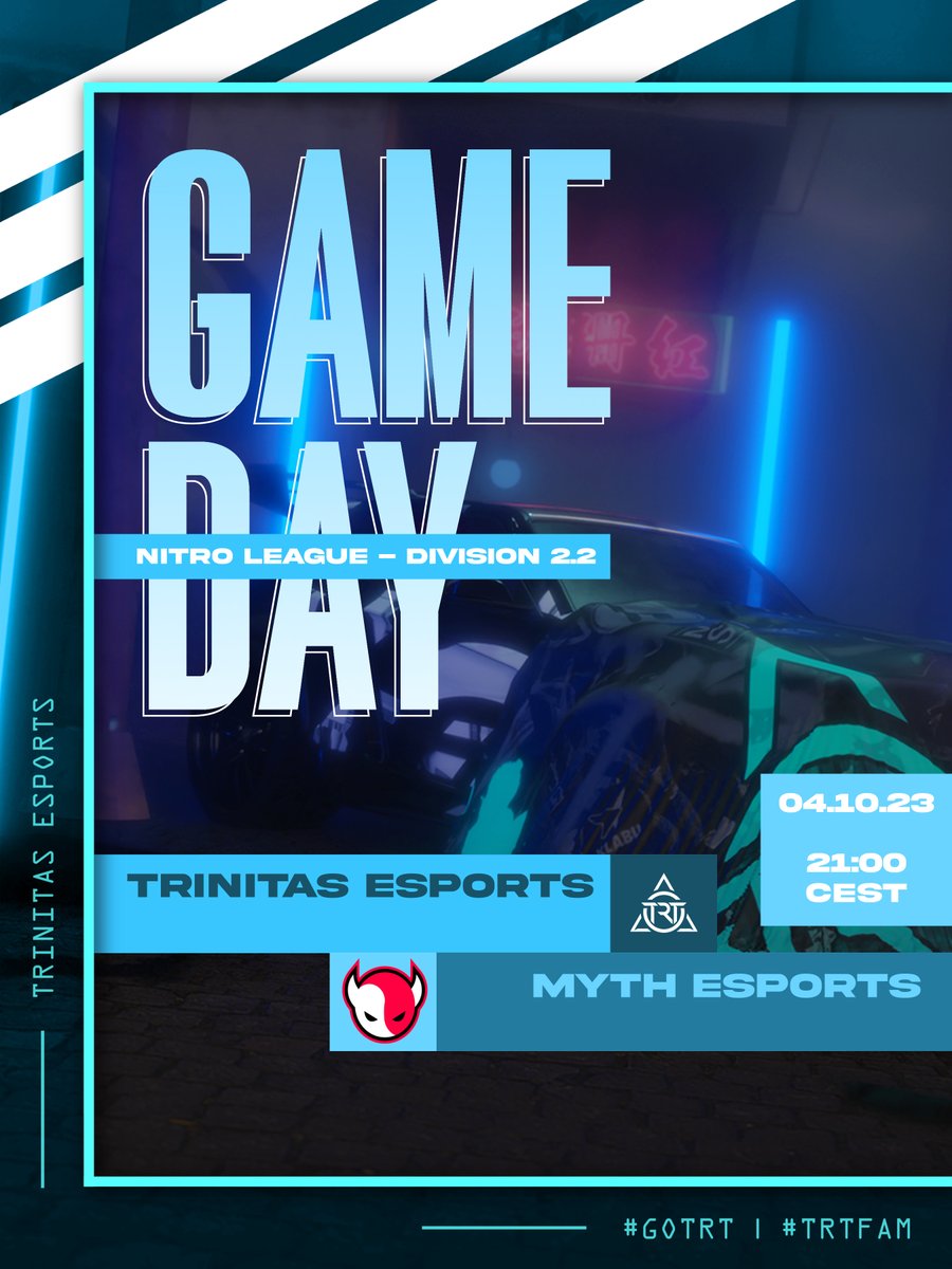 Trinitas Esports (@trinitasesports) on Twitter photo Es ist Main-Team-Mittwoch Freunde!🤯
Und passend zum Main-Team-Mittwoch heißt der heutige Gegner unseres Main-Teams <a href="/Myth_NL/">Myth Esports</a>
Der Main-Team-Mittwoch beginnt um 21 Uhr, wird Zeit den 4. Win zu holen👀💙
⏰ 21:00h
🎙️ <a href="/schvennie_rl/">schvennie.</a> <a href="/DavyyRL/">Davy</a>
🎥 @Dom_Pa416
📺 ttv/trinitasesports Es ist Main-Team-Mittwoch Freunde!🤯
Und passend zum Main-Team-Mittwoch heißt der heutige Gegner unseres Main-Teams <a href="/Myth_NL/">Myth Esports</a>
Der Main-Team-Mittwoch beginnt um 21 Uhr, wird Zeit den 4. Win zu holen👀💙
⏰ 21:00h
🎙️ <a href="/schvennie_rl/">schvennie.</a> <a href="/DavyyRL/">Davy</a>
🎥 @Dom_Pa416
📺 ttv/trinitasesports