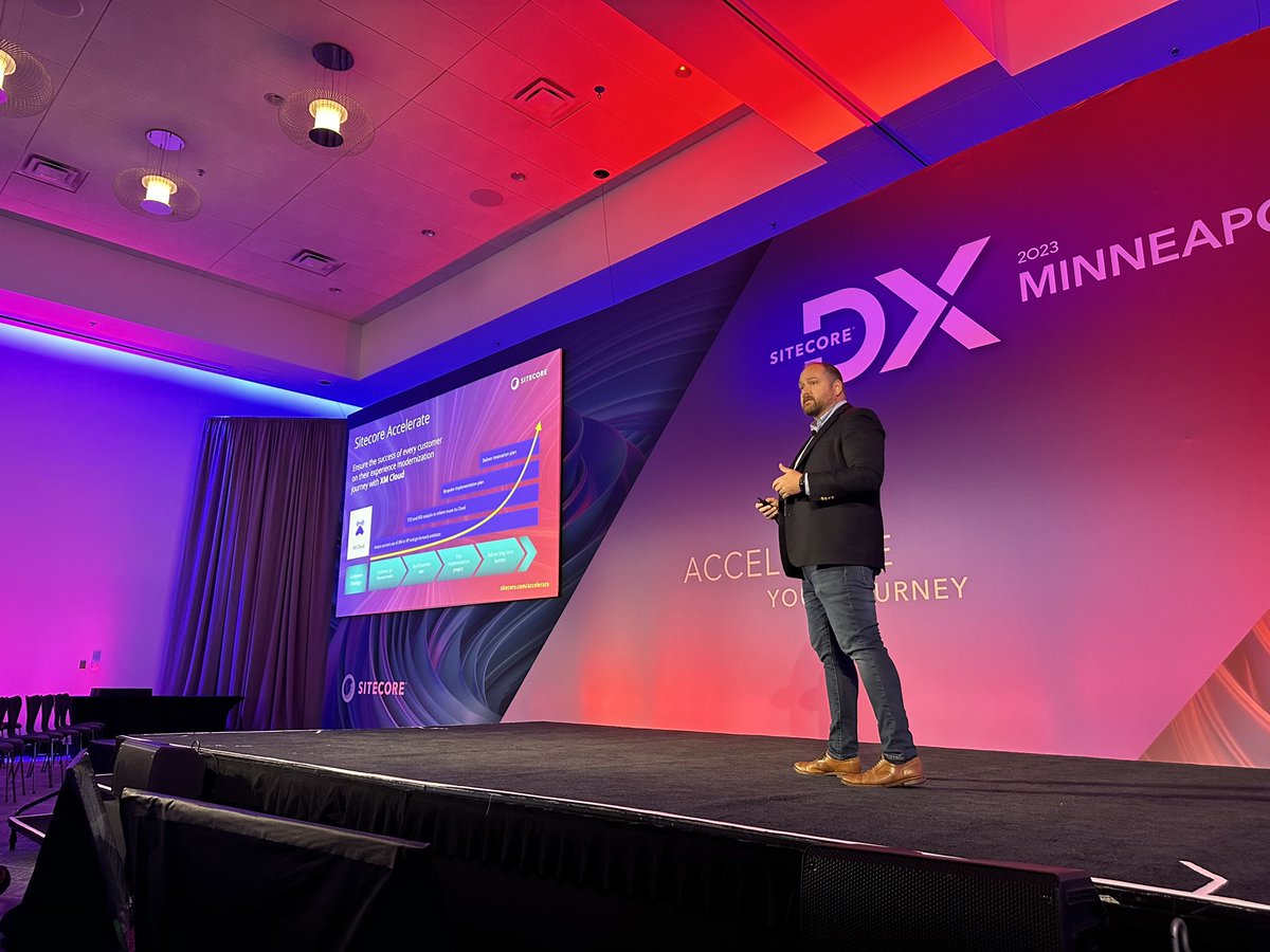 Sitecore's tweet image. “Today we are announcing #XMCloudPlus, which combines XM Cloud with Search, CDP, and Personalize. It’s the natural successor to #SitecoreXP.