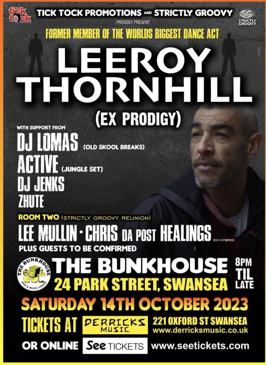 Re share: @bunkhouseswansea 

If you ever loved The Prodigy!