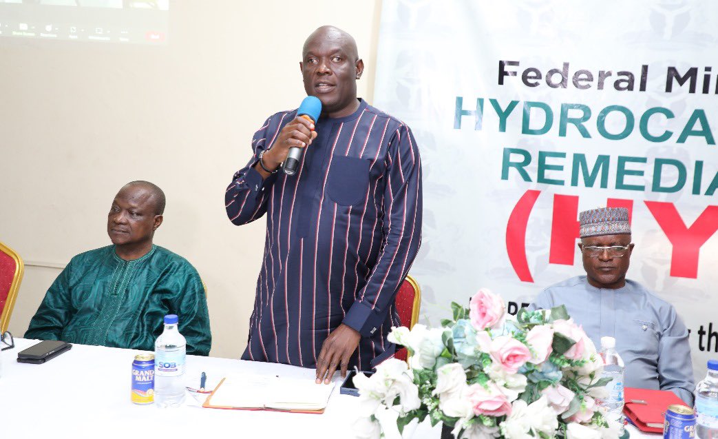 HYPREPNigeria's tweet photo. Project Coordinator of HYPREP, Professor Nenibarini Zabbey is optimistic that the commencement of training of 5000 Ogoni people will make the region a skill hub and stimulate local economy. He disclosed this today at the HYPREP PCO during the kick-off meeting for contractors https://t.co/bpkSUdrKjM