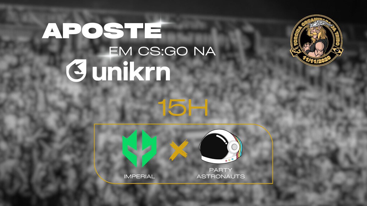A <a href="/BLASTPremier/">BLAST Premier 💥</a> começou, e hoje tem Imperial!!!

A <a href="/unikrnBR/">unikrnBR</a>, patrocinadora oficial do campeonato, e também nosso patrocinador está com ótimas odds para essa partida.

Você que não tem cadastro, utilize nosso link unikrn.ly/organizadatribo e cadastre-se, podendo obter até 200% de