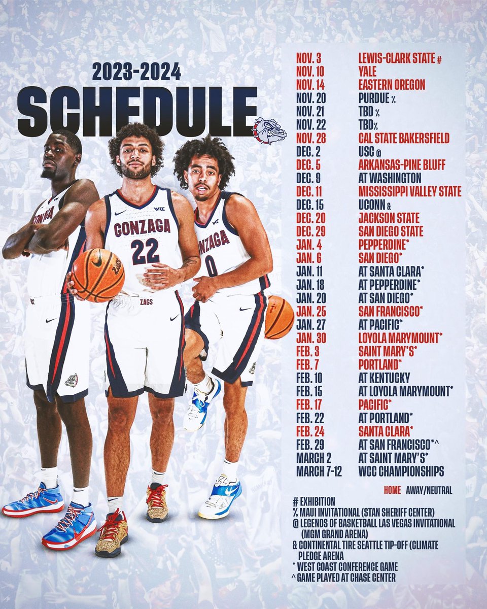 Officially Official. 🗓️🏀🗓️
Press Release: bit.ly/46eeYs1
Schedule: bit.ly/44rAp7e
