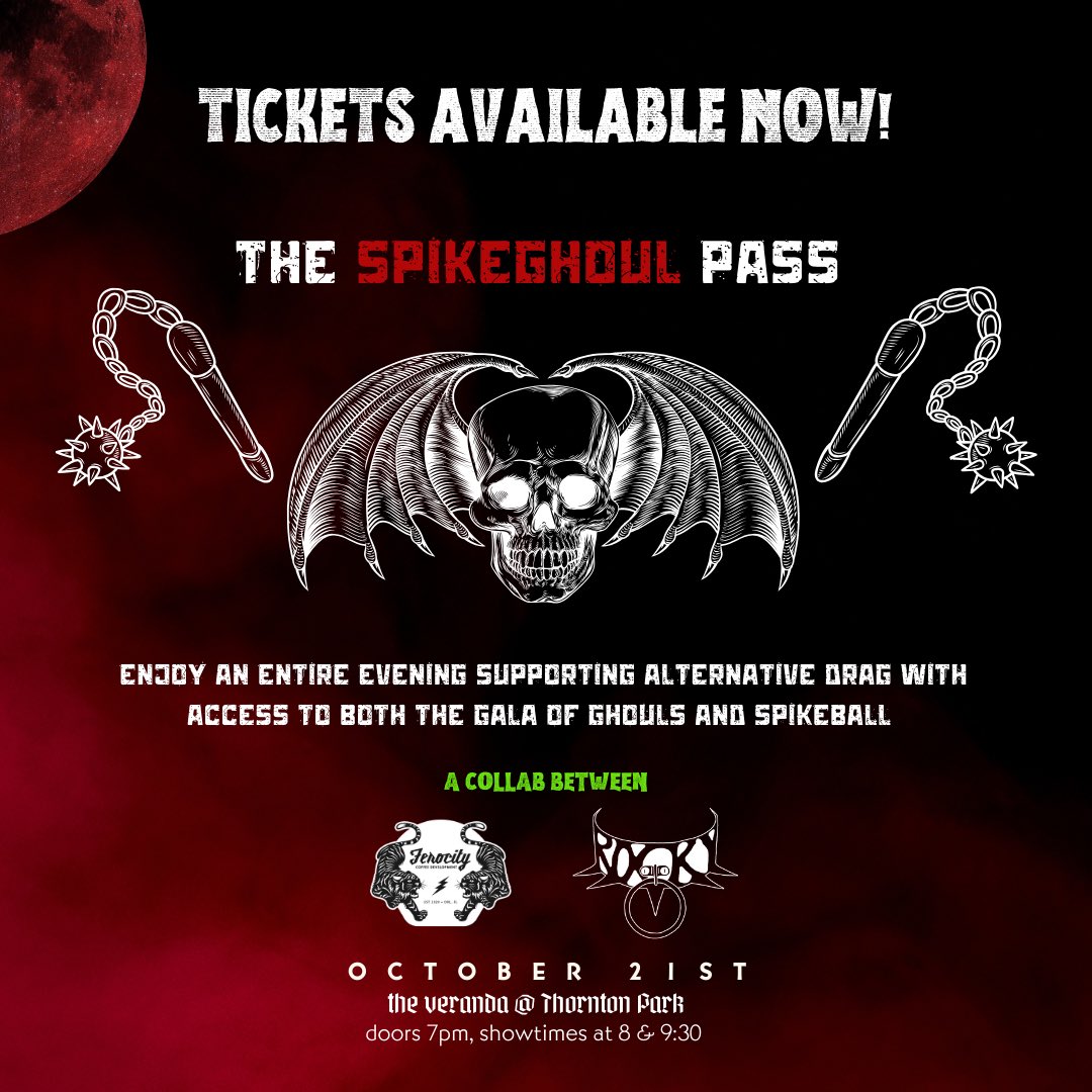 runvirun's tweet photo. HI EVERYONE!!!!

I wanted to invite you all to the SPOOKIEST pride celebration of the year: The Gala of GHOULS 👻 a show celebrating alternative performers and all expressions of queerness 🖤 TICKETS AVAILABLE NOW!

https://t.co/CwSCXRwnPF https://t.co/lTOs3EDx1q