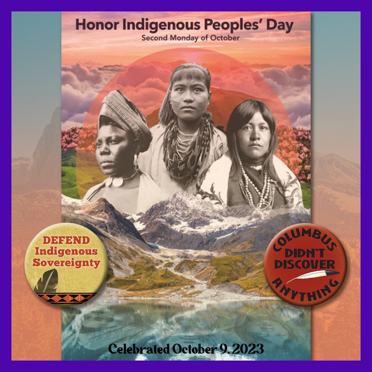 syrculturalwork's tweet photo. Prepare to celebrate Indigenous Peoples' Day - October 9!
Hundreds of cities, towns and states have abandoned the colonial vision of Columbus Day to celebrate Indigenous Peoples' Day.
#Indigenous #IndigenousPeoplesDay #ReplaceColumbus #decolonize
https://t.co/hadu13k2ya https://t.co/ykGoniMFp0