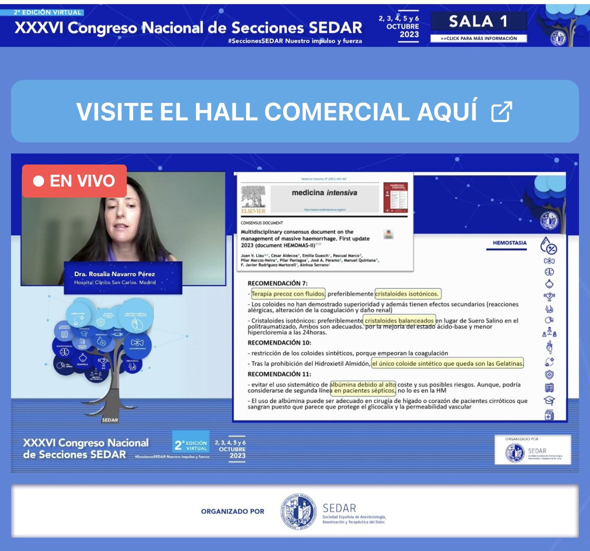 MontesinosSanti's tweet photo. 🩸 Sección Hemostasia,
Med. Transfusional y Fluidoterapia
@mjcolomina #SHTFSEDAR

“Controversia FLUIDOTERAPIA
en la era post-almidón:
¿CRISTALOIDES BALANCEADOS?”

🎙️ @rosalianavarro_
🏨 @anestesiaHCSC

XXXVI Congreso Nacional
#SeccionesSEDAR @sedar_es
@JG_Anestesia @argente_pilar https://t.co/bDYCzLDWHF