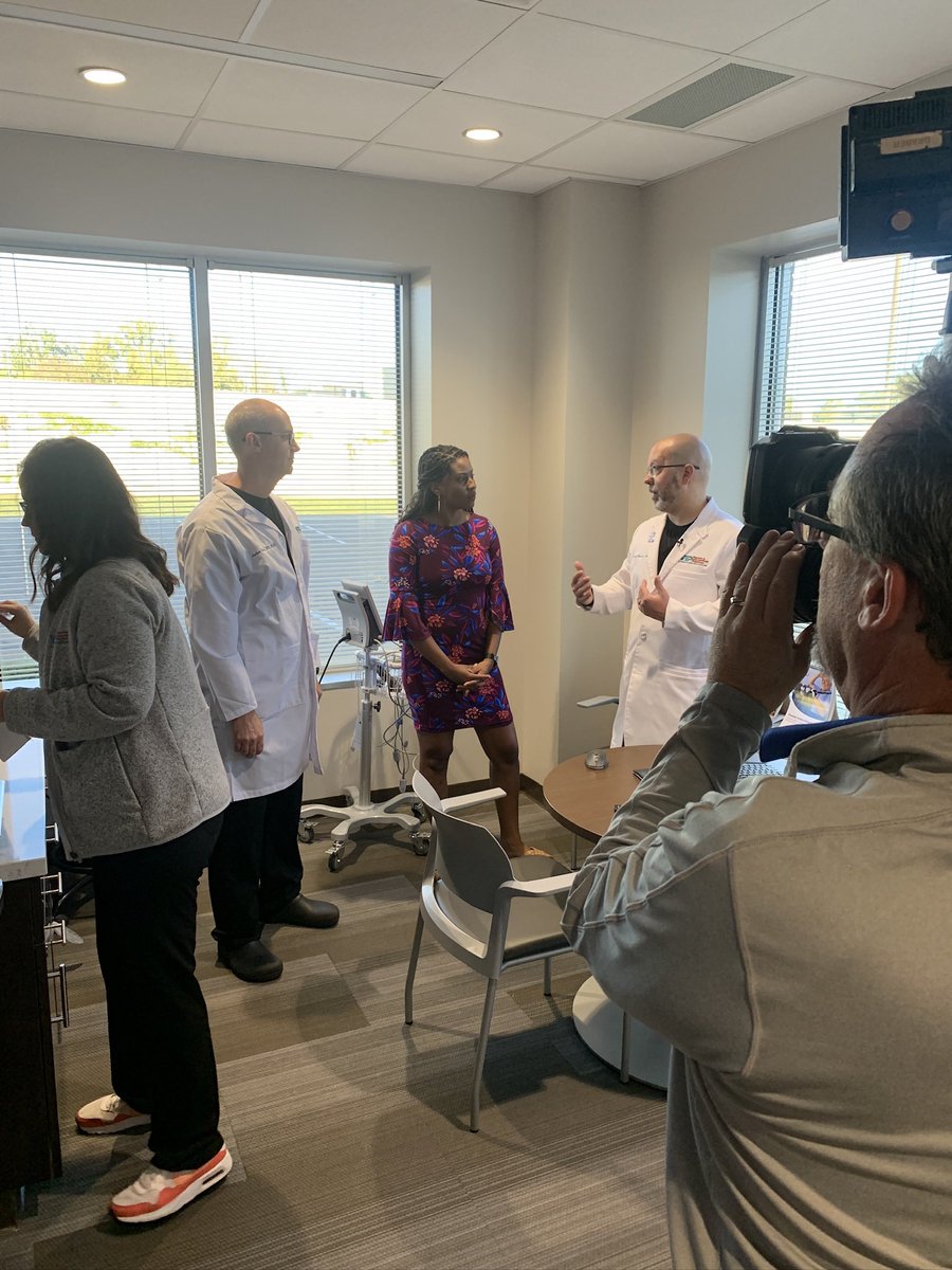 NWR_Indiana's tweet photo. @JaleaBrooks and @Grabes10 of @WTHRcom stopped by VIP to talk with Dr. Joshua Dowell and Dr. Vincent Flanders about uterine fibroid embolization (UFE). Stay tuned for the segment to air soon! #uterinefibroids #uterinefibroidembolization #vipindy https://t.co/roVjzQSObv