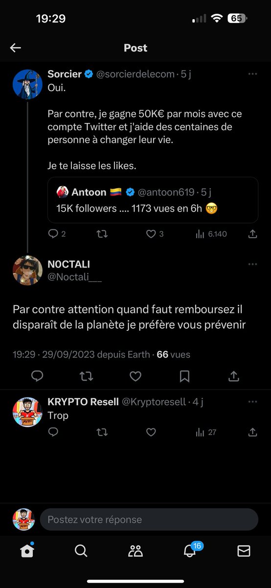 Bah alors <a href="/sorcierdelecom/">Sorcier</a> ???