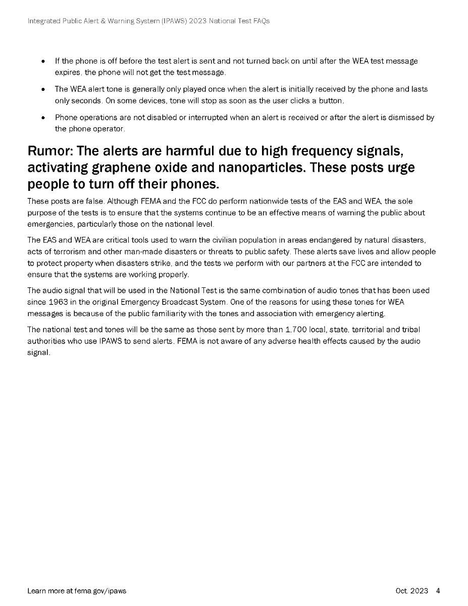 SOON: The nationwide emergency alert test will begin at 2:20 p.m. ET. Wireless providers will transmit the national test for 30 minutes, but your phone should only receive it once.

Frequently Asked Questions ⤵️