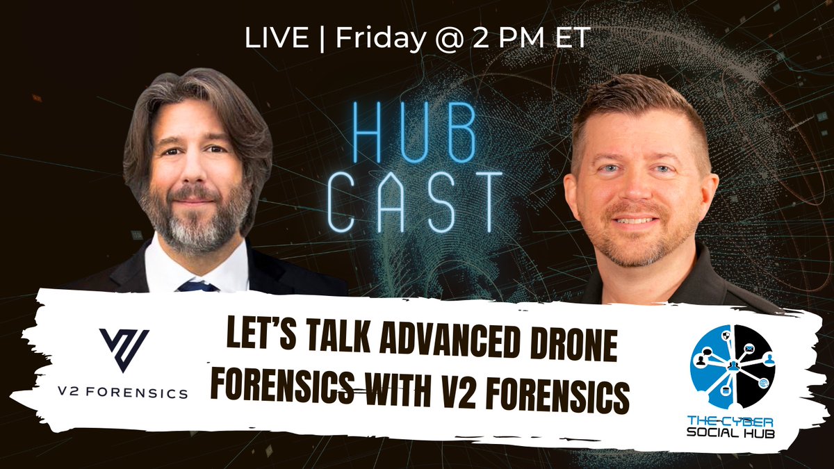 CyberSocialHub's tweet image. How do you process drones to extract data for your investigation? Join Kevin DeLong and Jansen Cohoon from @V2Forensics as they discuss the latest advances in drone technology and how to make sense of it all! Subscribe here: csh.social/cXw9La 

#dfir #droneforensics