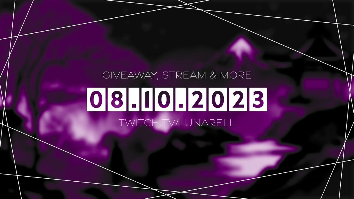 IT´S COMEBACK-TIME!!!
08.10.2023 um 19 Uhr schmeiß ich den Stream wieder an. 
Ich freu mich drauf zusammen mit euch ein paar Games zu spielen, zu quatschen und euch natürlich über viele Dinge Infos zu geben. 
Für den ein oder anderen gibt es auch wieder was zu gewinnen.