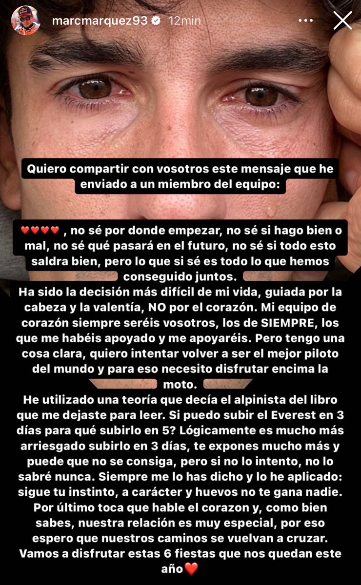 alejandrogp__'s tweet photo. Siempre contigo @marcmarquez93, vayas a donde vayas. Vamos a empezar una nueva historia todos juntos. 

❤️❤️❤️❤️❤️❤️ https://t.co/tlNnOrEm9L