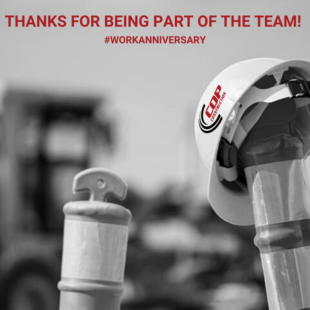 COPConstrLLC's tweet photo. THANK YOU for all you do! Congratulations on your October work anniversary!
Christian Duffus - 12 years, Don Eustice - 4 years, Jade Lee - 18 years, Brandon Moscato - 2 years, Scott Shahid - 3 years, Kathy Thorson - 20 years
#copconstruction #copanniversary #copfamily https://t.co/zA9bBeC1Lx
