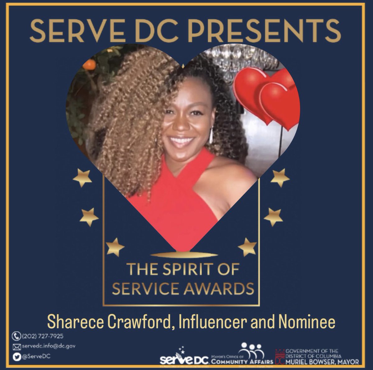 Join <a href="/202Influencers/">DistrictInfluencers</a> us for <a href="/DCMOCA/">Mayor's Office of Community Affairs</a>’ <a href="/ServeDC/">ServeDC</a> “Spirit of Service Awards” Saturday October 7, 2023 (10AM)
Gateway DC 2700 MLK JR AVE SE